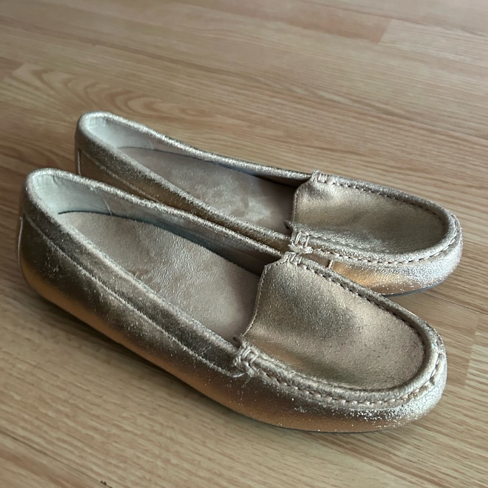 Vionic Debbie Metallic Rose Leather Loafers Women’s 8.5